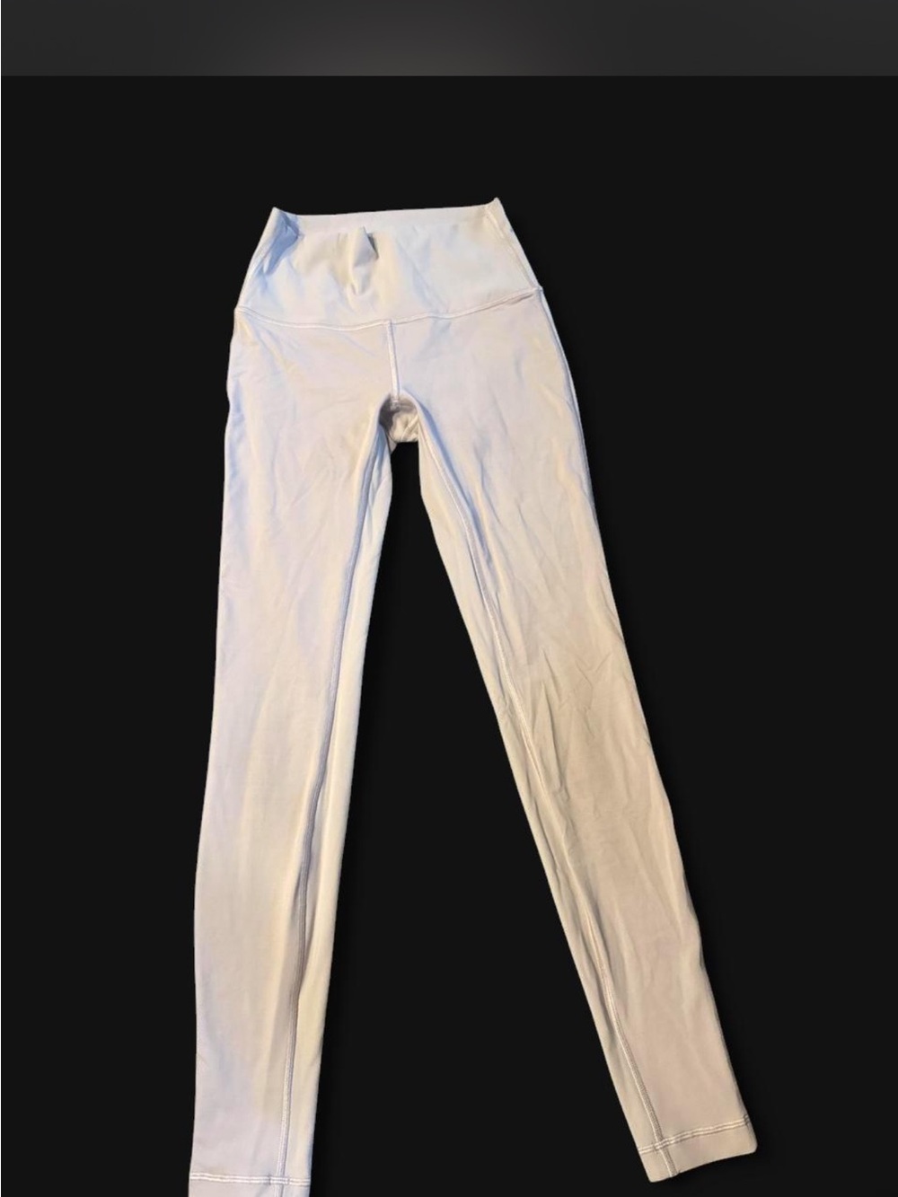 Lululemon White High-Waist Stretch Leggings
